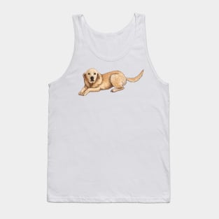 Golden Lab Lying Down Tank Top